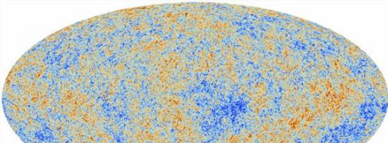 目前为止最细节的宇宙图片――这是基于普朗克最初15.5个月搜集到的数据，这也是项目首个关于宇宙最古老的光的全天图片，当时宇宙只有38万年历史。