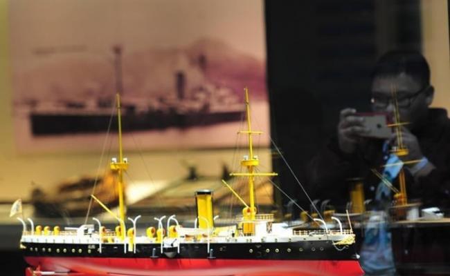 致远舰上珍贵文物今年4月时移师辽宁省博物馆展出。