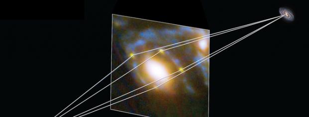用某超新星的多幅图像来探讨爱因斯坦的广义相对论