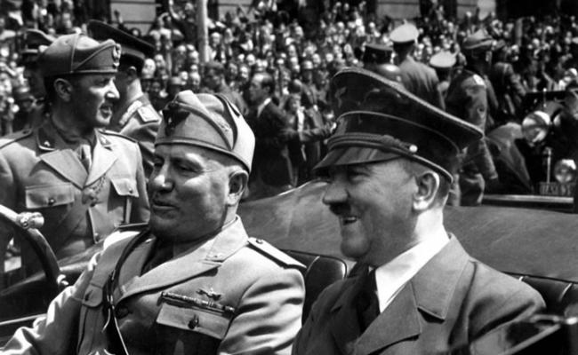 中情局近日披露一份解密文件，指二战结束后希特勒（右）仍然在生。