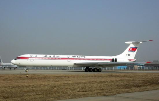 有指IL-62客机在试飞期间在空中爆炸。图为北韩高丽航空一架IL-62客机。
