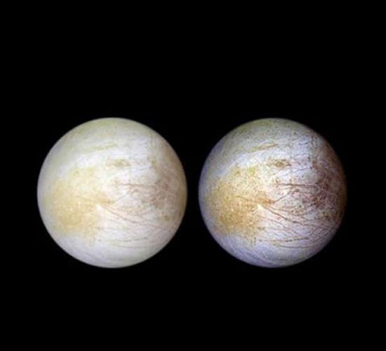 科学家发现在欧罗巴（木卫二）的表面普遍存在着过氧化氢（双氧水）。