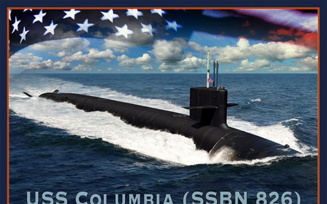 哥伦比亚级核潜艇的CG图
