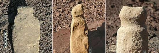 研究人员惊讶地发现各种各样的石头结构和文物。它们包括直径1.5到2.5米的石圈。一些阴茎状的结构指向这些石圈。