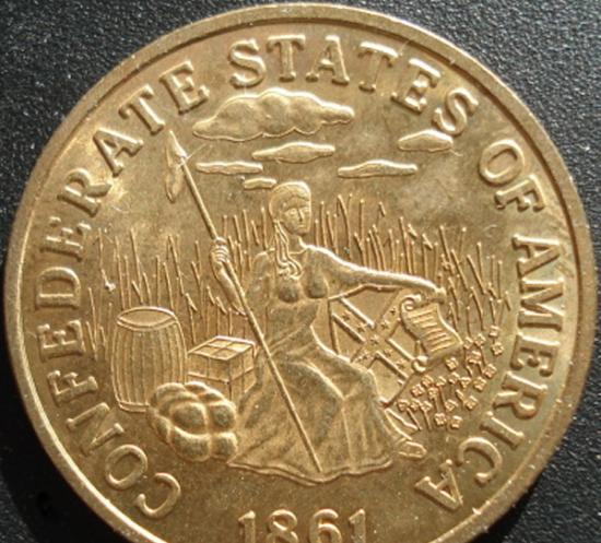 美利坚联盟国1861年发行的金币