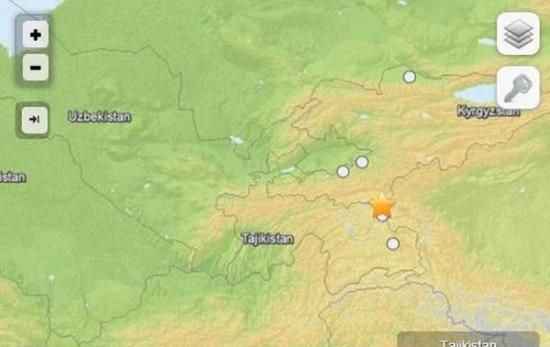 塔吉克斯坦东部边境发生里氏5.0级地震