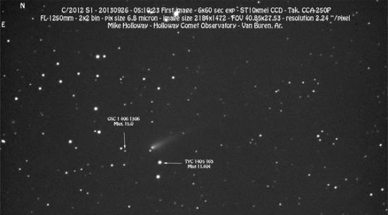 艾桑彗星（C/2012 S1(ISON)）10月1日近距离掠过火星