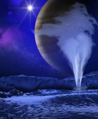 木卫二欧罗巴表面的想象图