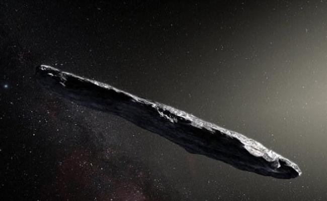 Oumuamua外形似雪茄。图为其概念图。