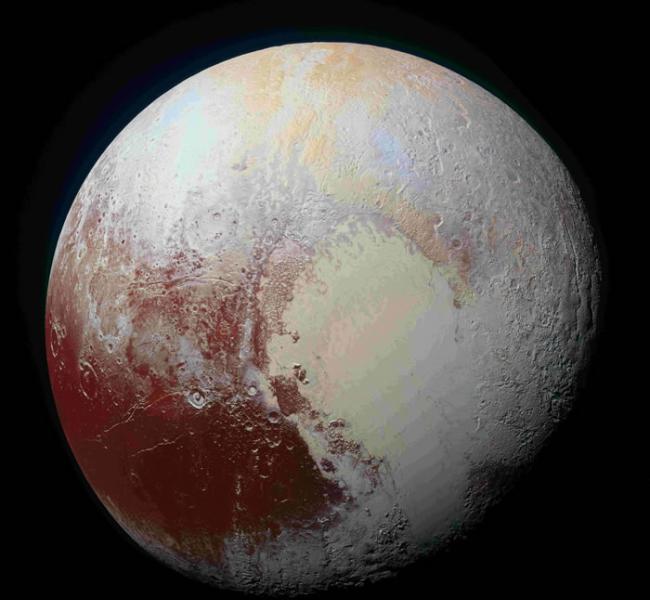 NASA新视野号传回的冥王星照片