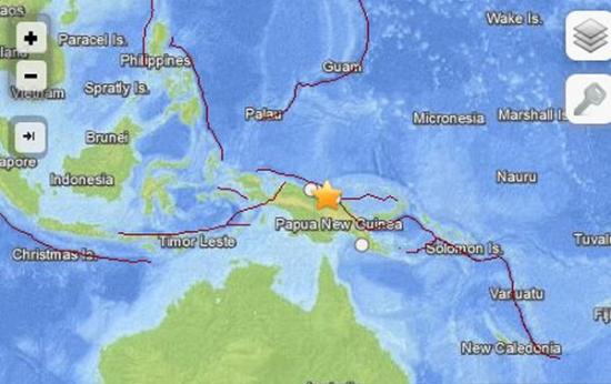 巴布亚新几内亚发生6.8级地震