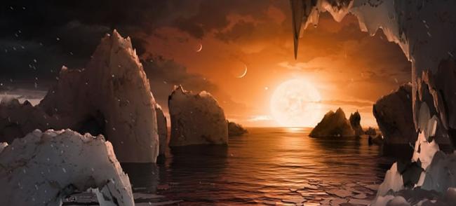 发现或有生命的新太阳系：水瓶座矮恒星TRAPPIST-1周围发现7颗可能有液态水的行星