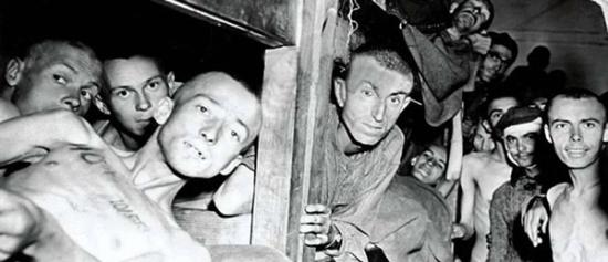 被美军发现的集中营幸存者