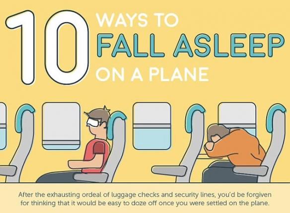 组织推出指引，教大家在机上睡觉的10个方法。