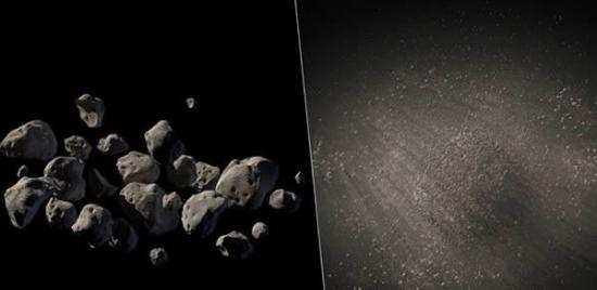 研究人员发现有些小行星或许是一团飞行中的岩石