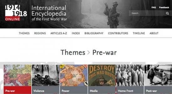 “1914―1918在线――国际第一次世界大战百科全书”网站上线