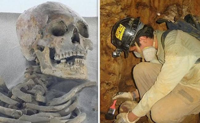 考古学家发现疑是玛雅人祖先的人类遗骸。