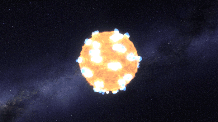 人类首度目击超新星（KSN 2011a，KSN 2011d）爆炸过程