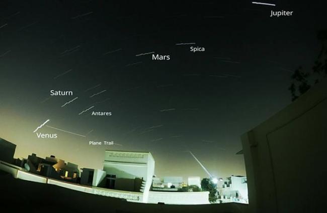 周三凌晨五颗最闪亮行星将同时现身澳大利亚黎明时分的天空