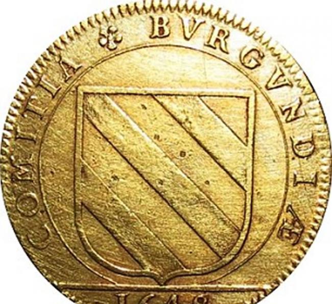 一枚1648年的硬币上也有类似的图案
