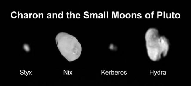 美国航天局公布“新视野”号拍摄的冥王星卫星“全家福”