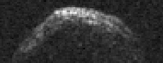 波多黎各的阿雷西博天文台观测到的1950 DA小行星的图像