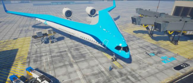 荷兰开发商展示“飞翼”未来概念客机Flying-V