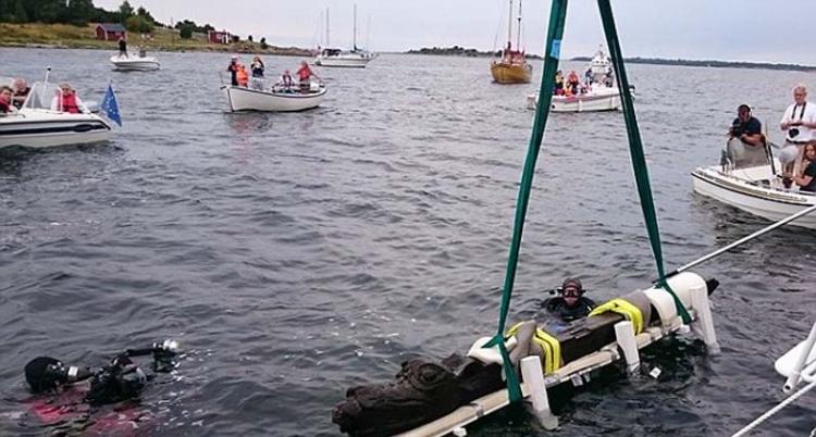 瑞典南部海域发现500年前船头兽
