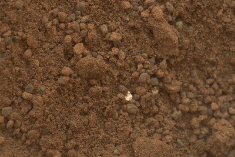 火星土壤中的明亮发光物体