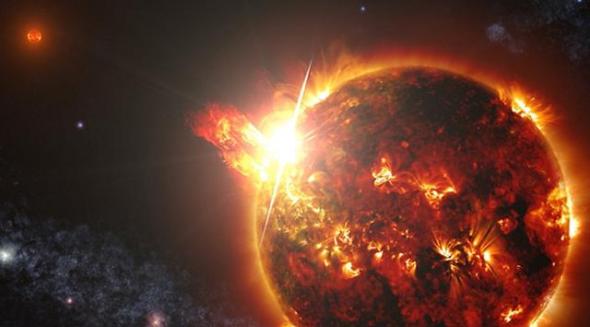 “雨燕”探测器观测的耀斑发生达到高峰时期温度接近3.6亿华氏度，大约为2亿摄氏度，比太阳中心温度还热12倍以上