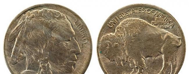 自由女神头像5美仙镍币早已被印第安人头像镍币（图）取代。