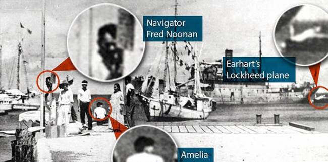 美国“历史频道”从国家档案局找到重要照片：失踪80年女冒险家Amelia Earhart或遭日军俘虏