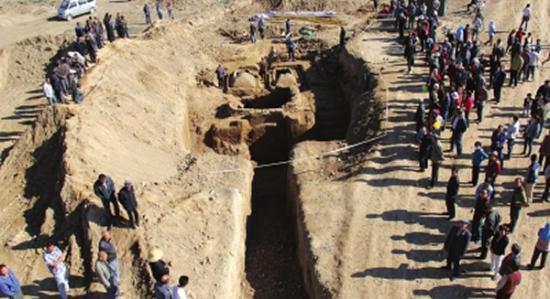金昌河西堡发现大型汉墓群”追踪 墓葬几乎被盗贼搬空