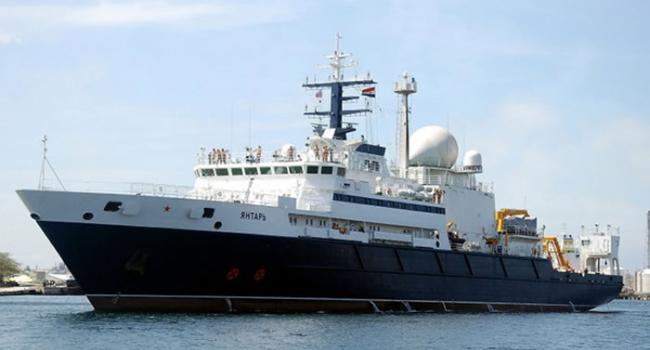 俄罗斯海军“琥珀”号“海洋调查船”事实上是艘间谍船