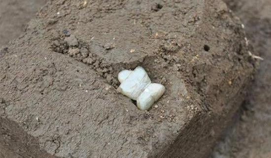 日本黑肥地的追之原遗迹中出土大约8000年前(绳文时代早期)的石制人偶