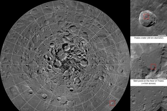 美国NASA发布最大月球北极地质图