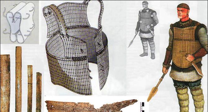 俄罗斯西伯利亚出土青铜时代用动物骨骼制成的盔甲