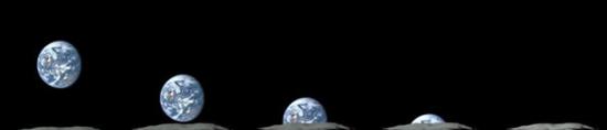 不同于“阿波罗号”飞船拍摄的地出照片，日本“月亮女神号”探测器拍摄视频记录了地球从月球地平线上升起的全过程