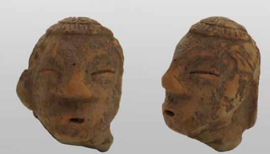 朝阳市半拉山红山文化积石冢首次发掘出土5000年前陶人头像和石人头像