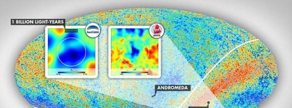 夏威夷大学的科学家认为微波背景辐射中的“冷点”是由超空洞引起的