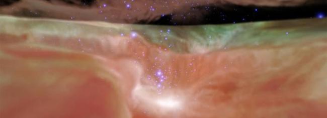 美国国家航空航天局（NASA）发布穿越猎户座大星云的视频