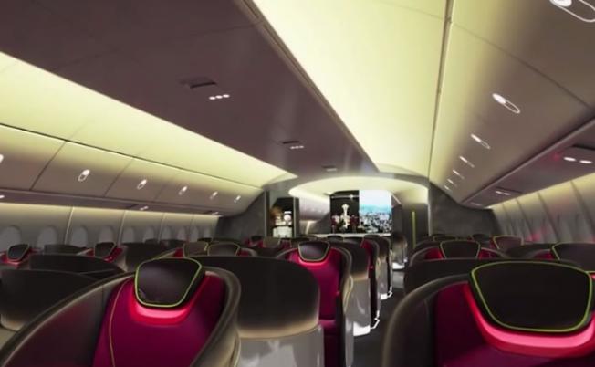 机舱内部环境经设计特别，令乘客拥有更舒适的飞行体验。