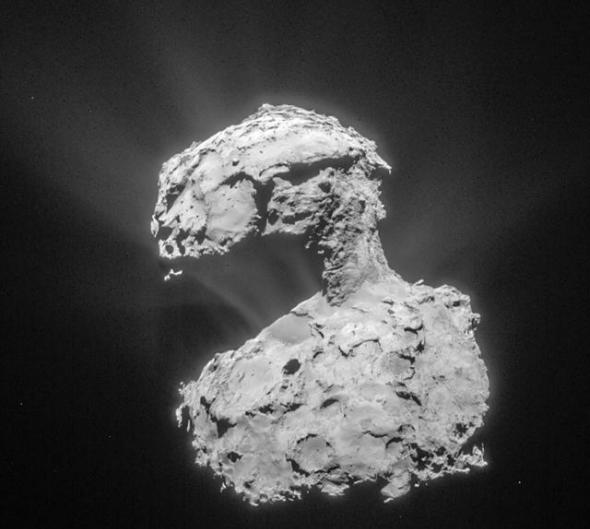 造型奇特的格拉西门克彗星，其携带了来自太阳系边缘的物质