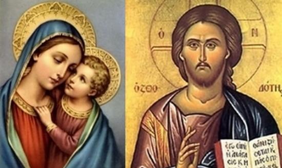 有学者认为雅各（右图）或许就是耶稣（左图右）之弟。