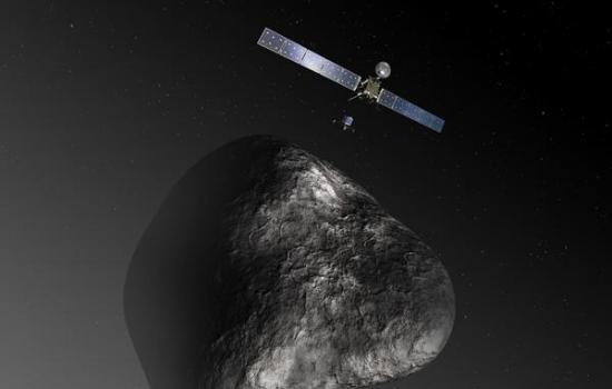 “菲莱”处于休眠状态，但是它的母船“罗塞塔”探测器仍在环绕彗星运转