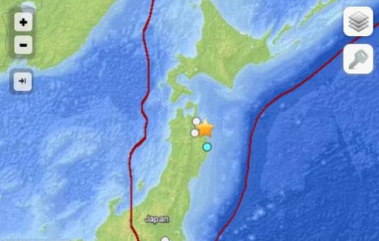 日本东北地区发生5级地震