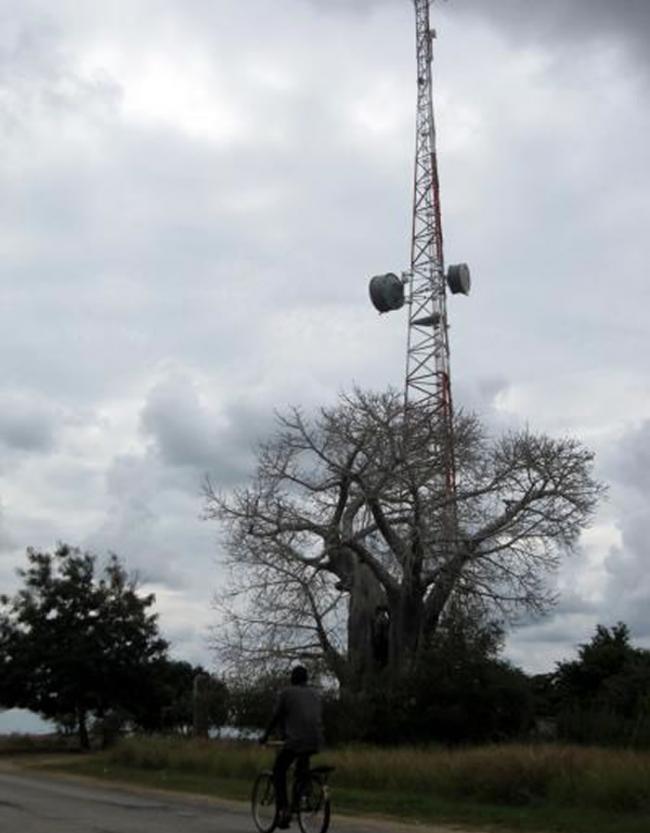 卢旺达的移动电话信号塔