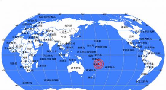 汤加发生6.5级地震
