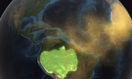 NASA指非洲撒哈拉沙漠的沙，有助滋润亚马逊雨林。