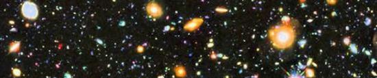 哈勃望远镜拍摄的成千上万的星系图片，向我们展示了宇宙的浩瀚以及我们所在的区域。